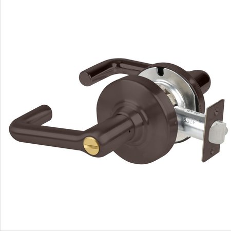SCHLAGE Grade 1 Bath/Bedroom Privacy Lock, Tubular Lever, Non-Keyed, Oil Rubbed Bronze Finish, Non-Handed ND40S TLR 613